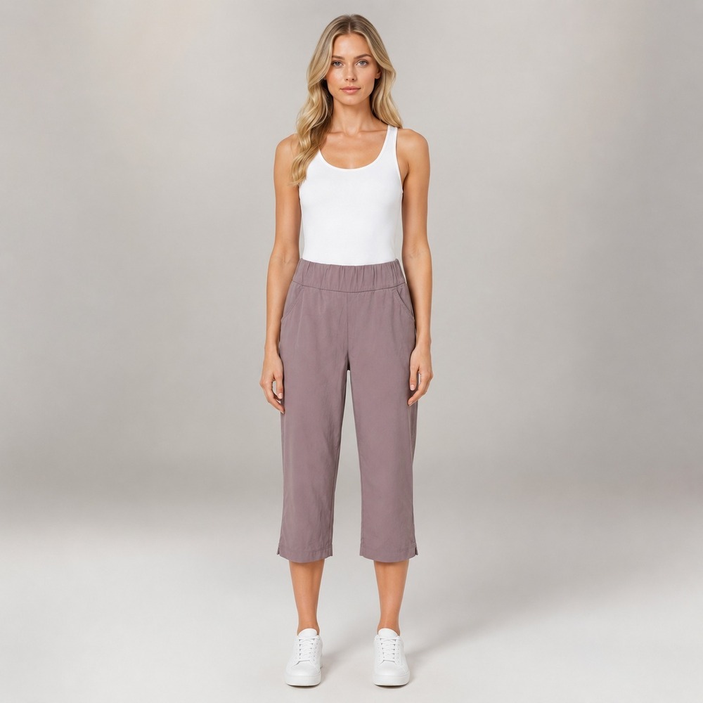 Columbia Elevated Cropped Travel Capri Pants Timeless Outdoor Minimalist Large